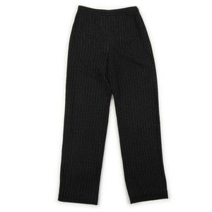 GIORGIO ARMANI black wool blend trousers dress pants size 38 Made in Italy